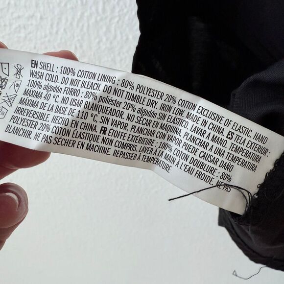 Brand New English Factory Women's Size XS Cut Out Poplin Mini Dress in Black - Picture 12 of 16